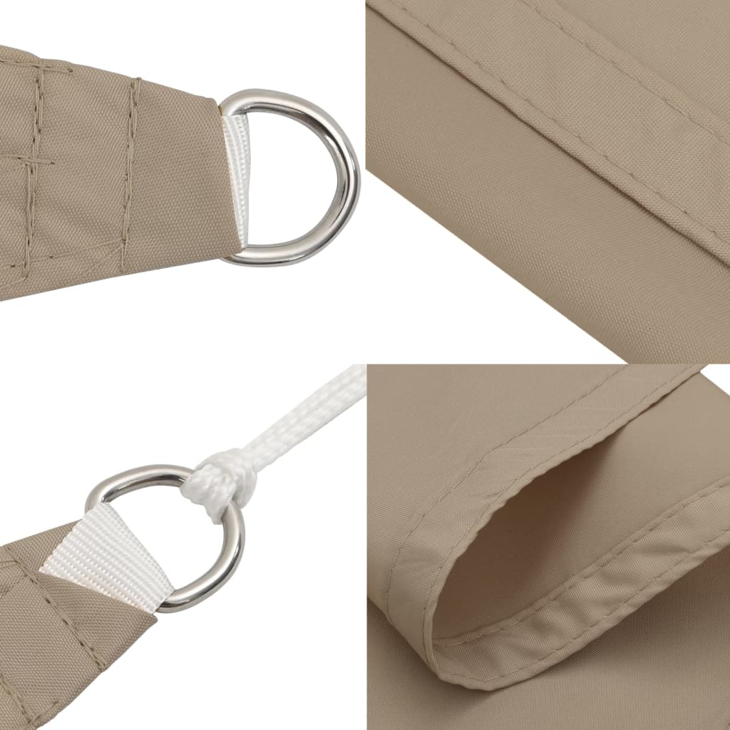 Pânză parasolar, gri taupe, 3,6x3,6 m, țesătură oxford, pătrat