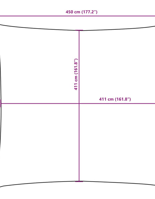 Загрузите изображение в средство просмотра галереи, Pânză parasolar, gri taupe, 4,5x4,5 m, țesătură oxford, pătrat
