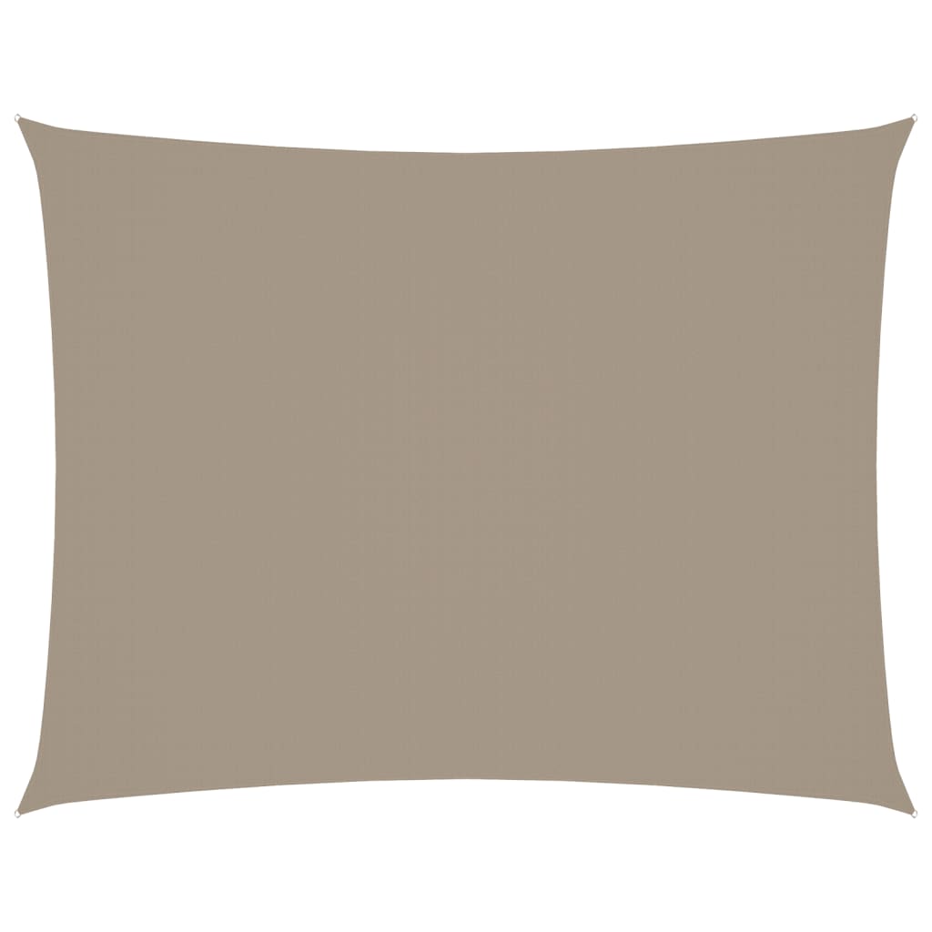 Pânză parasolar gri taupe 2,5x4 m textil oxford dreptunghiular