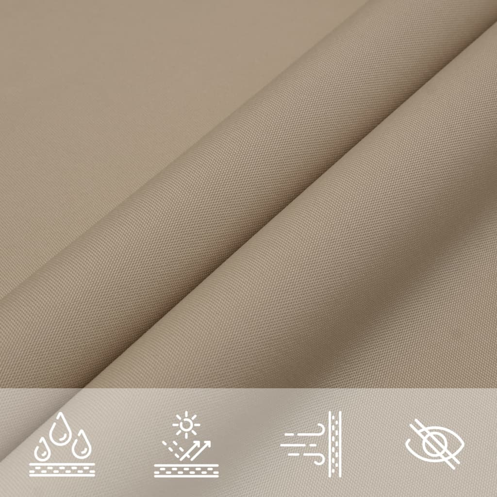 Pânză parasolar gri taupe 2,5x4 m textil oxford dreptunghiular