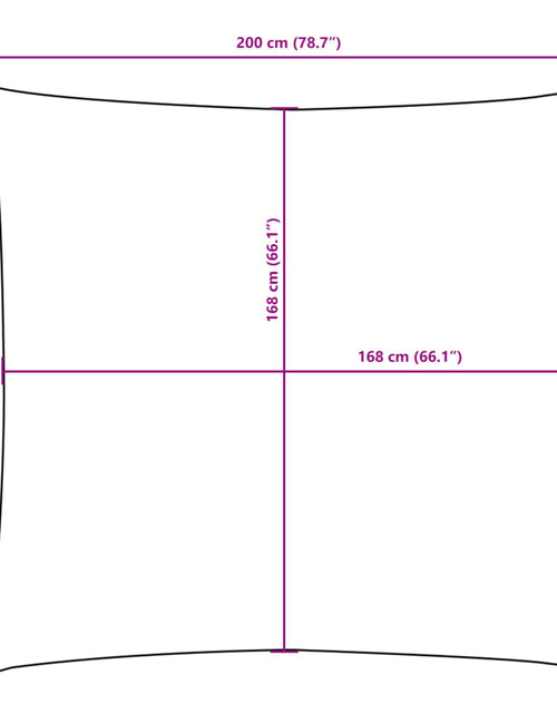 Загрузите изображение в средство просмотра галереи, Parasolar, negru, 2x2 m, țesătură oxford, pătrat
