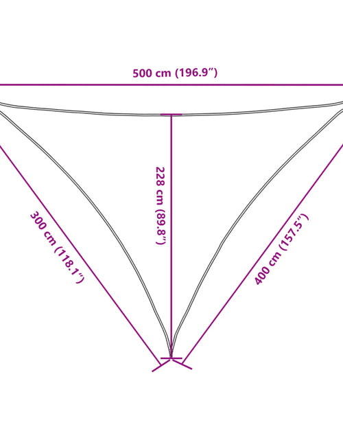 Загрузите изображение в средство просмотра галереи, Parasolar, negru, 3x4x5m, țesătură oxford, triunghiular
