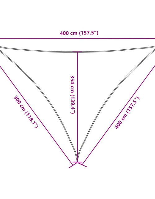 Загрузите изображение в средство просмотра галереи, Parasolar, negru, 3x4x4 m, țesătură oxford, triunghiular
