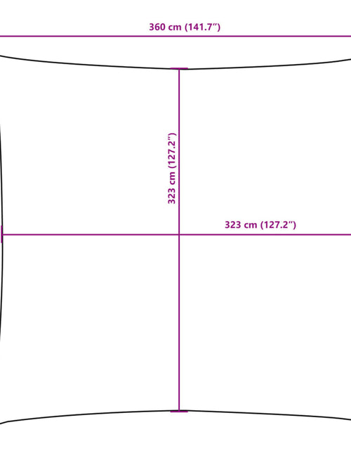 Загрузите изображение в средство просмотра галереи, Parasolar, maro, 3,6x3,6 m, țesătură oxford, pătrat

