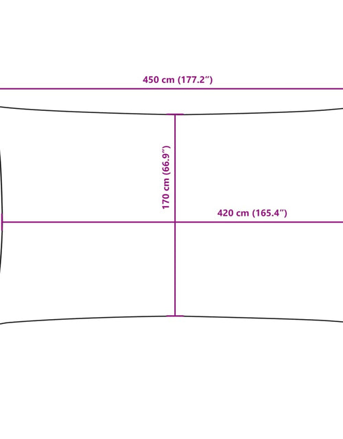 Загрузите изображение в средство просмотра галереи, Parasolar, maro, 2x4,5 m, țesătură oxford, dreptunghiular
