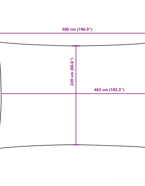 Загрузите изображение в средство просмотра галереи, Pânză parasolar, maro, 2,5x5 m, țesătură oxford, dreptunghiular
