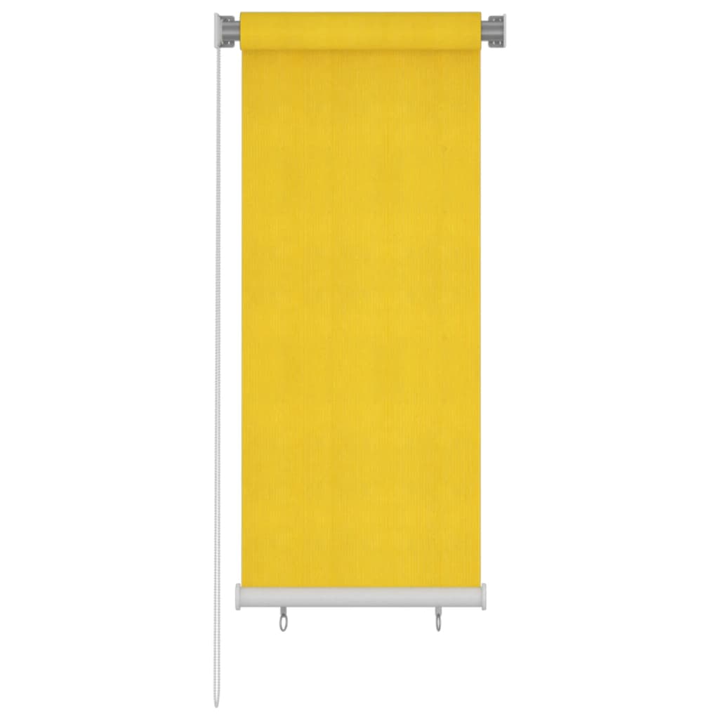 Jaluzea tip rulou de exterior, galben, 60x140 cm, HDPE