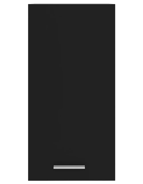Încărcați imaginea în vizualizatorul Galerie, Dulap suspendat, negru, 29,5x31x60 cm, lemn prelucrat
