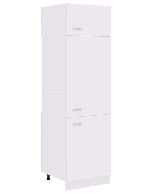 Încărcați imaginea în vizualizatorul Galerie, Dulap de frigider, alb, 60x57x207 cm, lemn prelucrat
