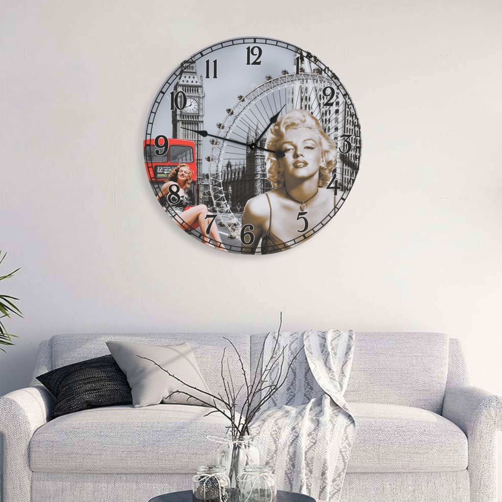 Ceas de perete vintage Marilyn Monroe, 60 cm