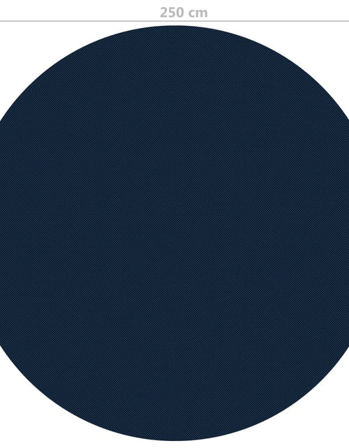Încărcați imaginea în vizualizatorul Galerie, Folie solară plutitoare piscină, negru/albastru, 250 cm, PE
