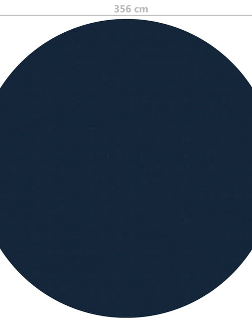 Încărcați imaginea în vizualizatorul Galerie, Folie solară plutitoare piscină, negru/albastru, 356 cm, PE
