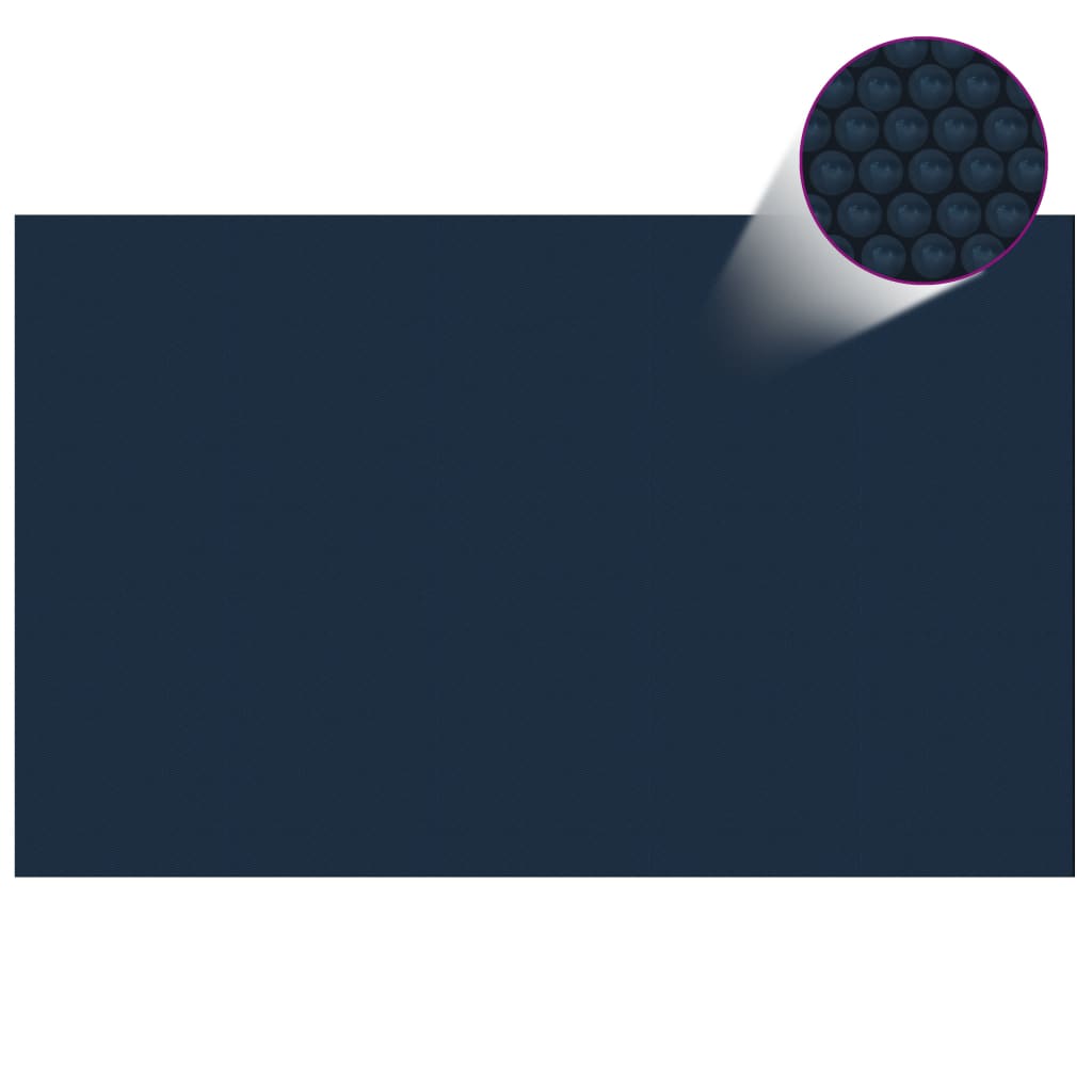 Folie solară plutitoare piscină, negru/albastru, 800x500, PE