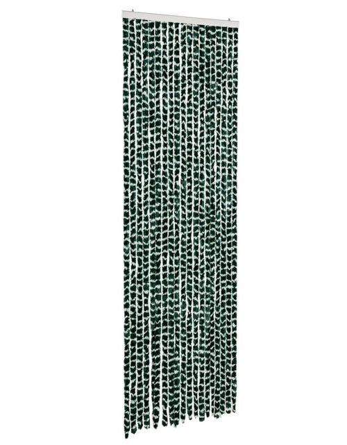 Încărcați imaginea în vizualizatorul Galerie, Perdea pentru insecte, verde și alb, 56 x 185 cm, chenille
