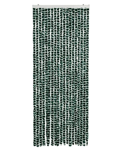 Încărcați imaginea în vizualizatorul Galerie, Perdea pentru insecte, verde și alb, 56 x 185 cm, chenille
