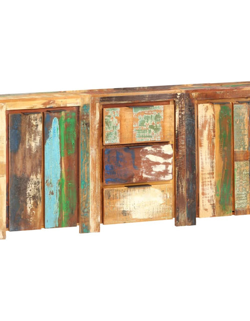 Încărcați imaginea în vizualizatorul Galerie, Servantă cu 3 sertare și 4 uși, lemn masiv reciclat

