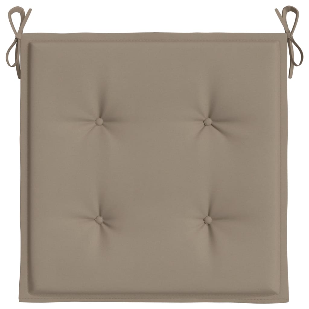 Perne scaune grădină 2 buc. gri taupe 40x40x3cm țesătură Oxford