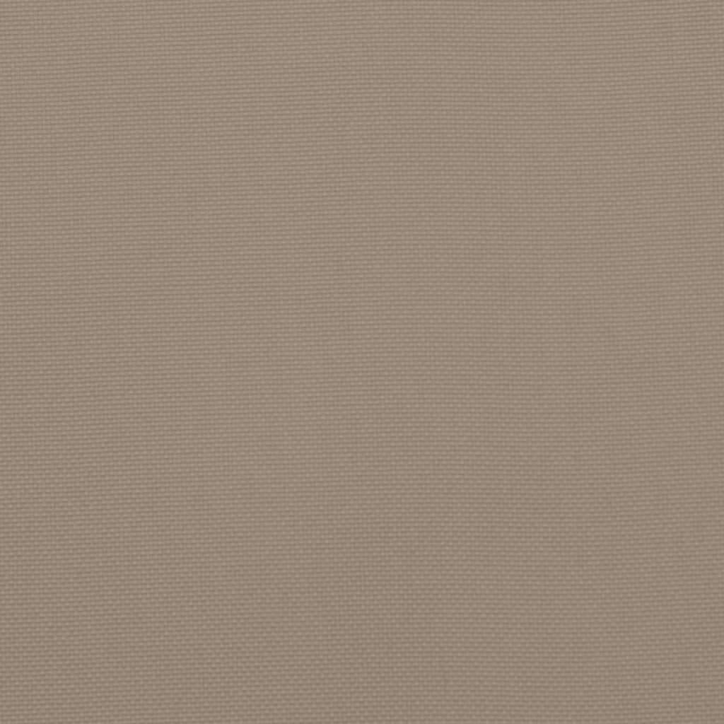 Perne cu spătar mic, 6 buc. gri taupe 100x50x3 cm textil oxford