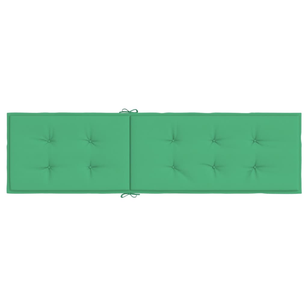 Pernă de șezlong, verde, (75 + 105) x50x4 cm