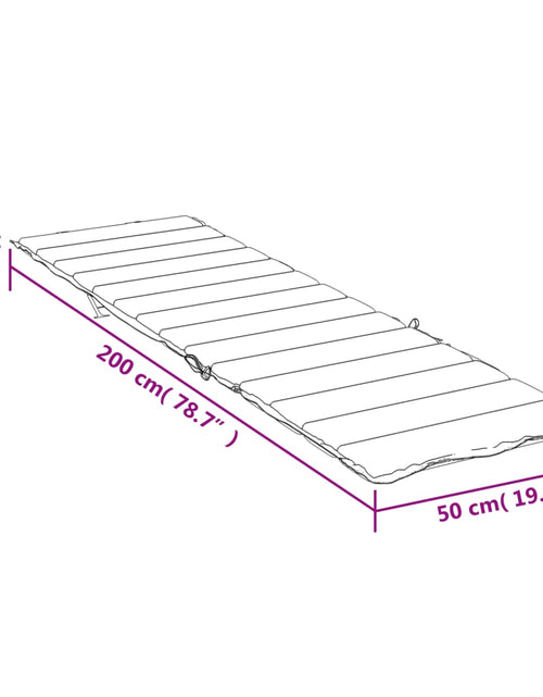 Загрузите изображение в средство просмотра галереи, Pernă de șezlong, gri, 200x50x3 cm, textil oxford
