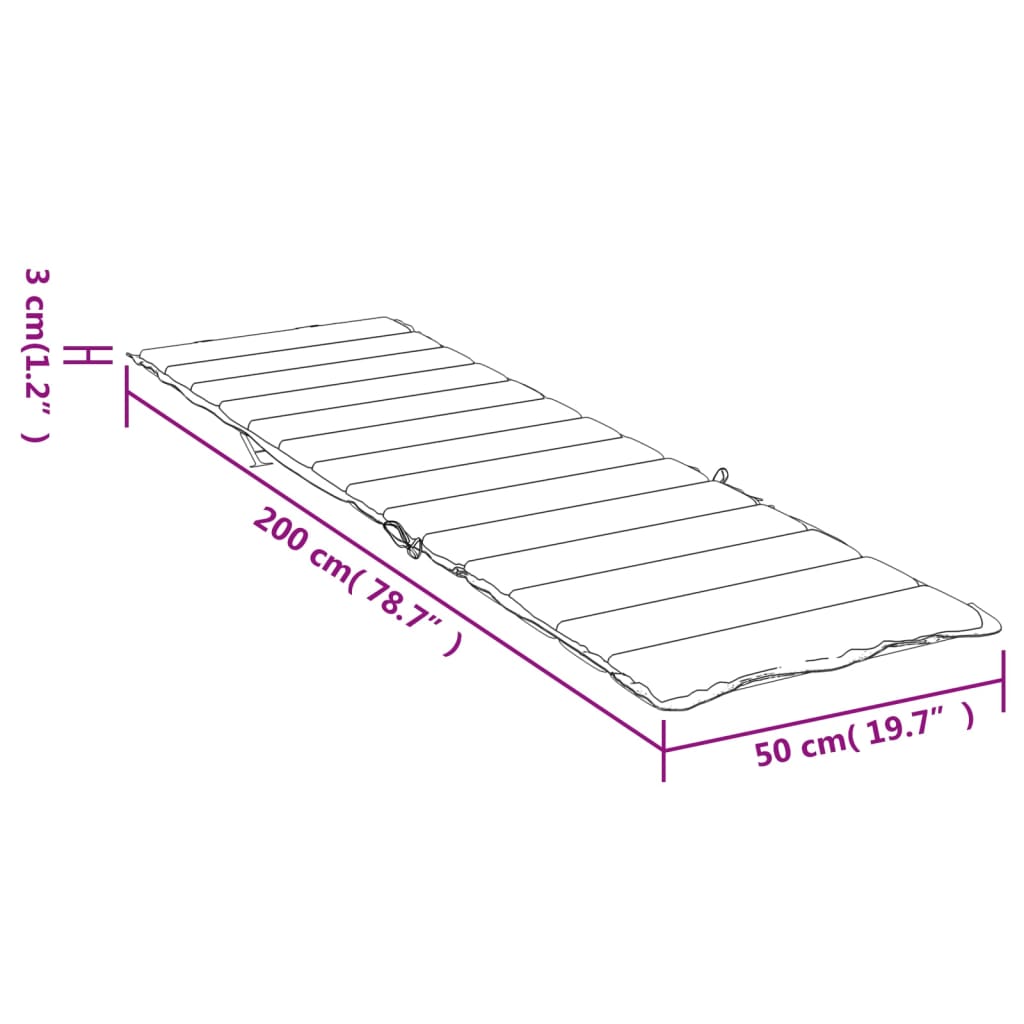 Pernă de șezlong, albastru regal, 200x50x3 cm, textil oxford