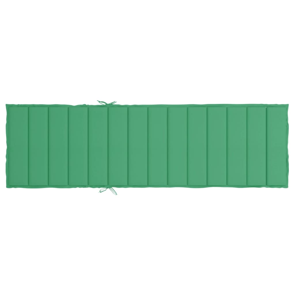 Pernă de șezlong, verde, 200x60x3 cm, textil oxford