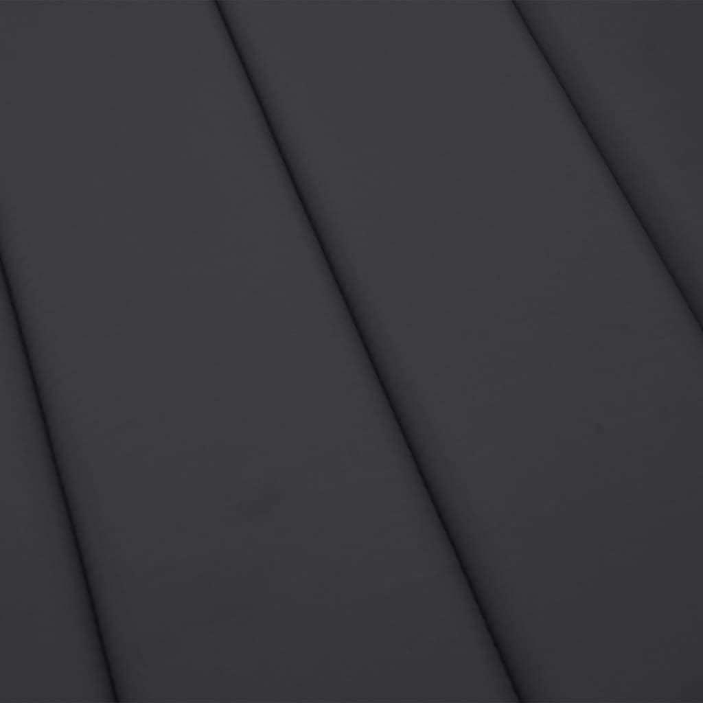 Pernă de șezlong, negru, 200x60x3 cm, textil oxford