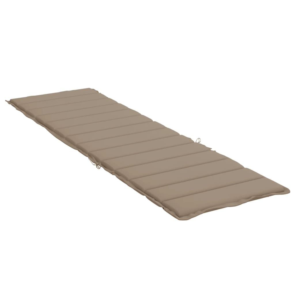 Pernă de șezlong, gri taupe, 200x60x3 cm, textil oxford