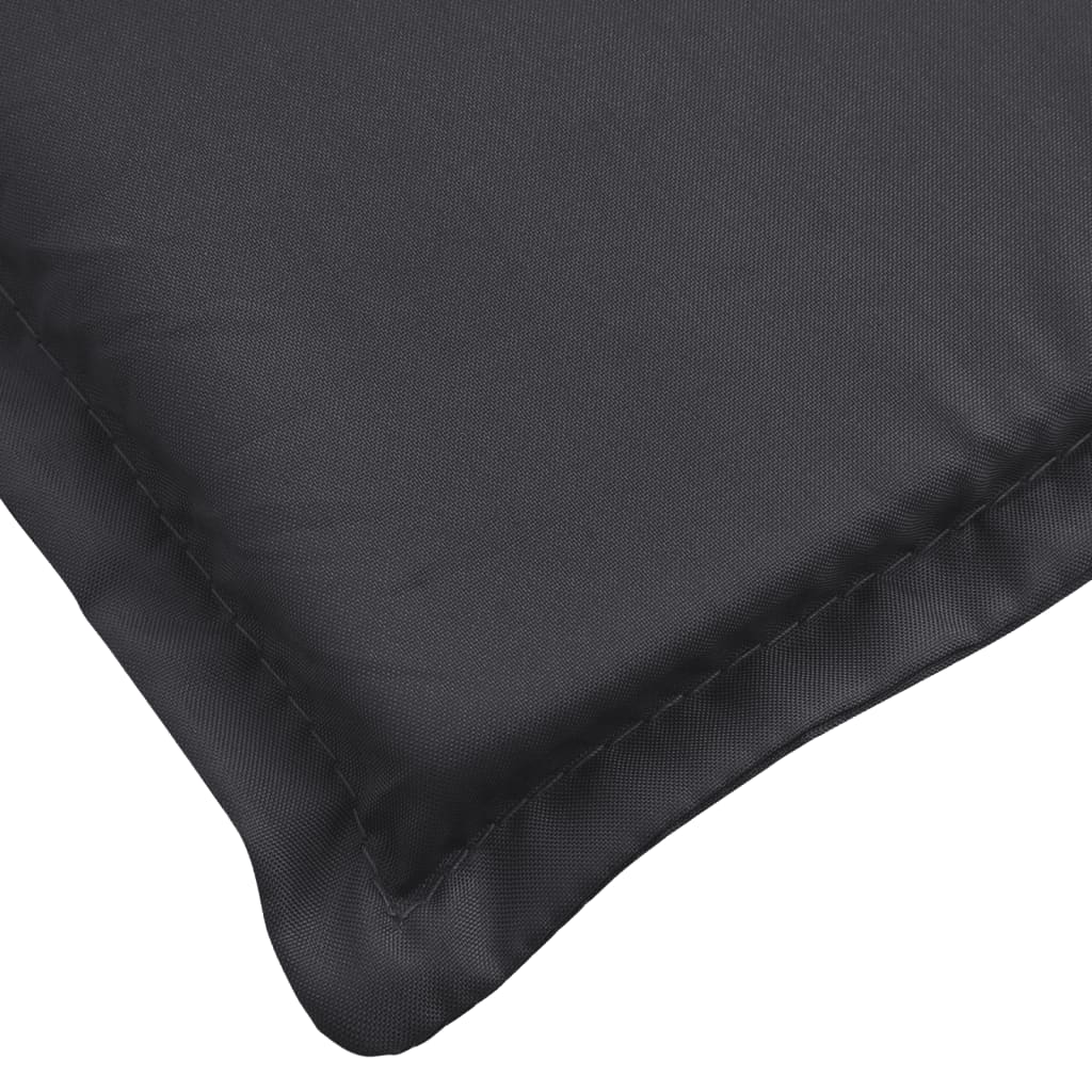 Pernă de șezlong, negru, 200x70x3 cm, textil oxford