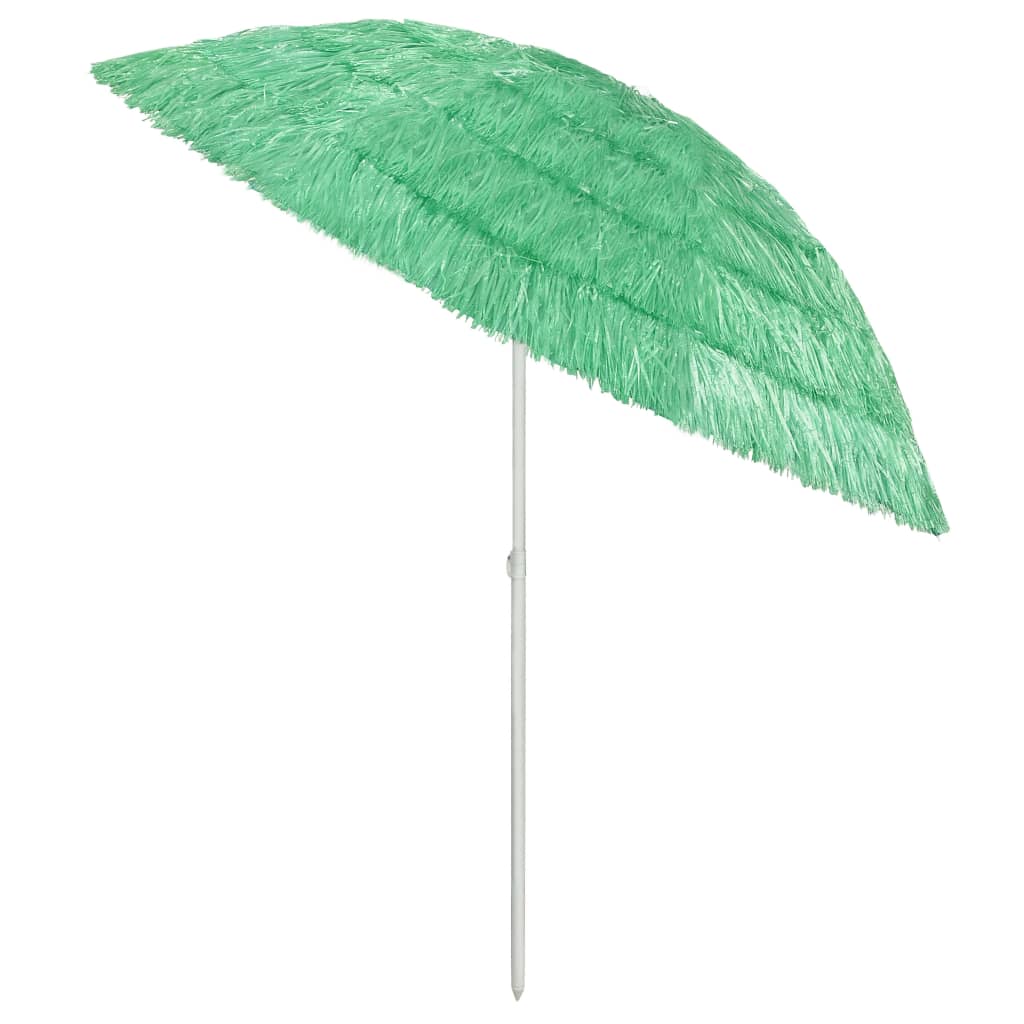 Umbrelă de soare de plajă Hawaii, verde, 240 cm