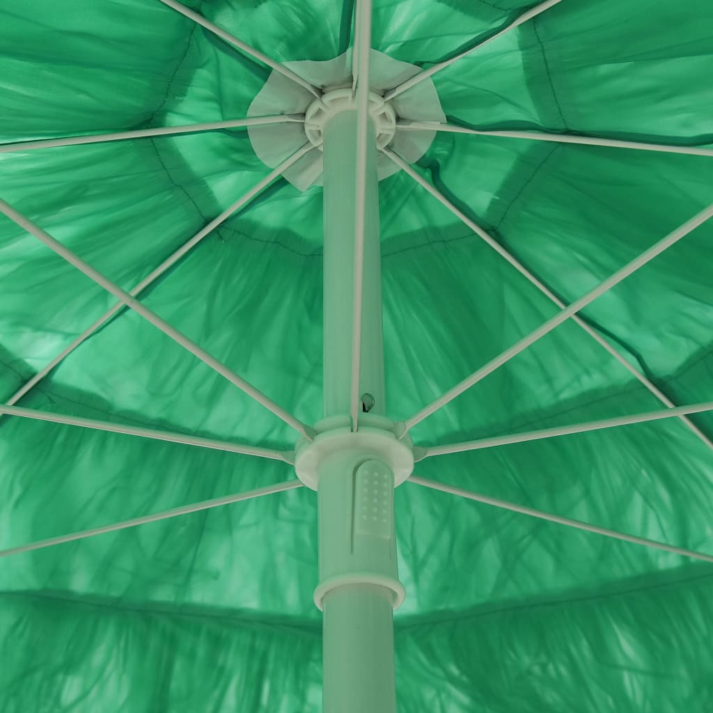 Umbrelă de soare de plajă Hawaii, verde, 240 cm