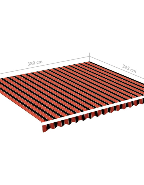 Încărcați imaginea în vizualizatorul Galerie, Pânză de rezervă copertină, portocaliu și maro, 4x3,5 m
