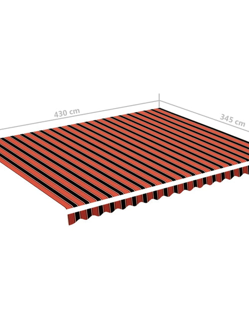 Încărcați imaginea în vizualizatorul Galerie, Pânză de rezervă copertină, portocaliu și maro, 4,5x3,5 m
