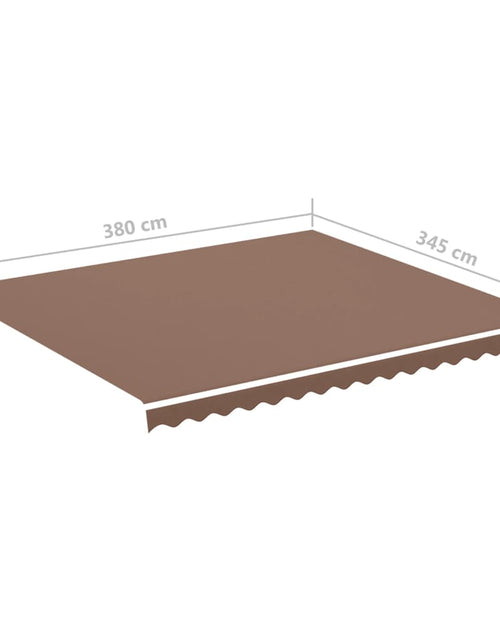 Загрузите изображение в средство просмотра галереи, Pânză de rezervă copertină, maro, 4x3,5 m
