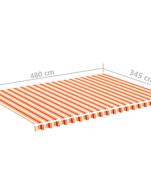 Загрузите изображение в средство просмотра галереи, Pânză de rezervă copertină, galben și portocaliu, 5x3,5 m
