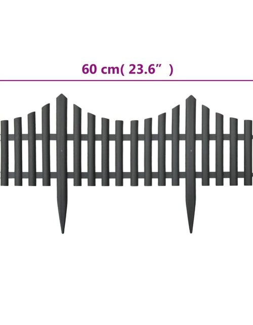 Încărcați imaginea în vizualizatorul Galerie, Borduri de gazon, 17 buc., antracit, 10 m, PP - Lando
