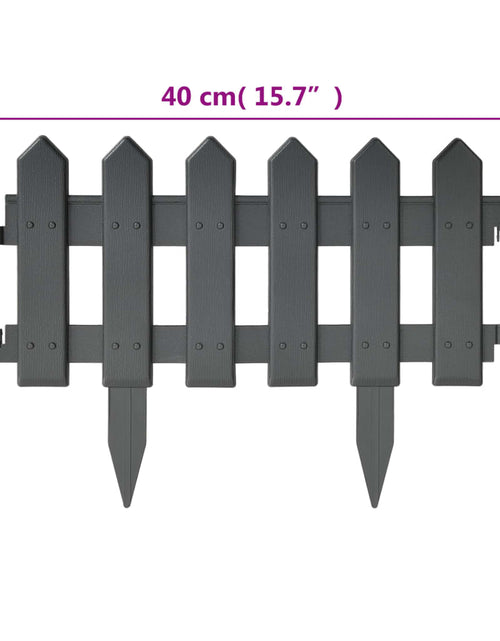 Încărcați imaginea în vizualizatorul Galerie, Borduri de gazon, 25 buc., antracit, 10 m, PP - Lando

