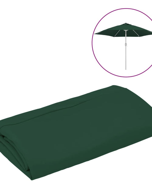 Загрузите изображение в средство просмотра галереи, Pânză de schimb umbrelă de soare de grădină, verde, 300 cm

