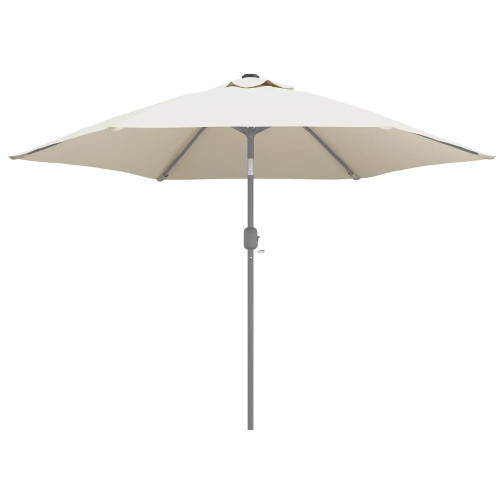 Pânză de schimb umbrelă de soare de exterior alb nisipiu 300 cm