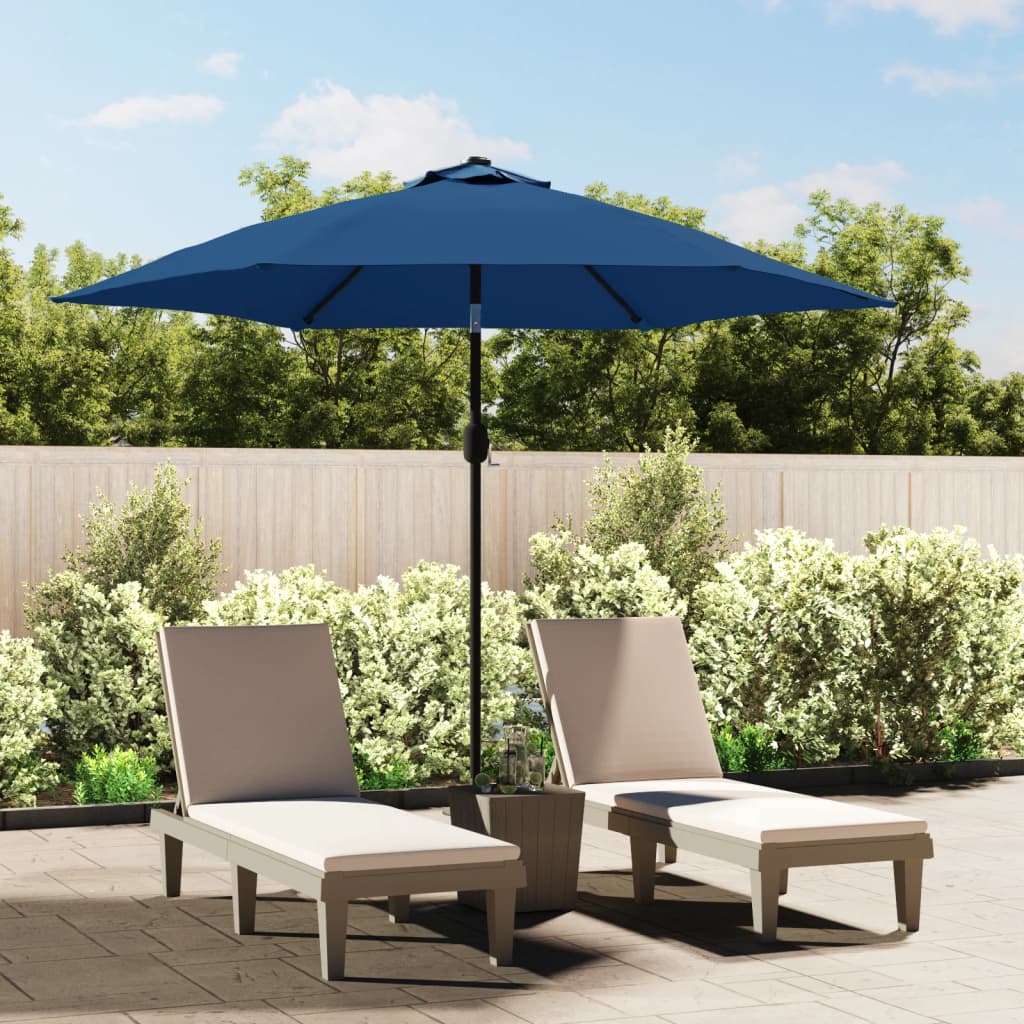 Pânză de schimb umbrelă de soare grădină albastru azuriu 300 cm