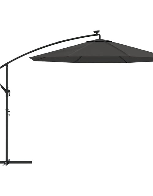 Загрузите изображение в средство просмотра галереи, Pânză de schimb umbrelă de soare consolă, antracit, 300 cm
