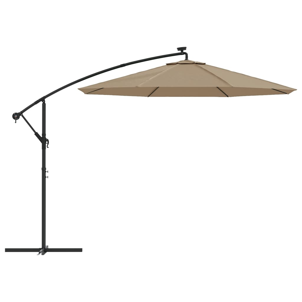 Pânză de schimb umbrelă de soare, gri taupe, 300 cm