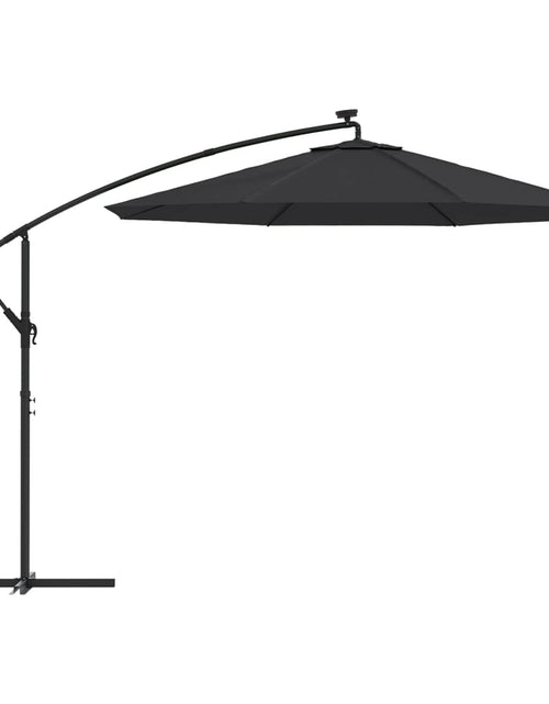 Загрузите изображение в средство просмотра галереи, Pânză de schimb umbrelă de soare, negru, 300 cm
