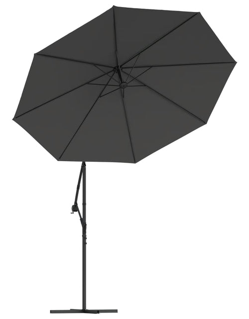 Încărcați imaginea în vizualizatorul Galerie, vida XL Pânză de schimb umbrelă de soare consolă, antracit, 350 cm
