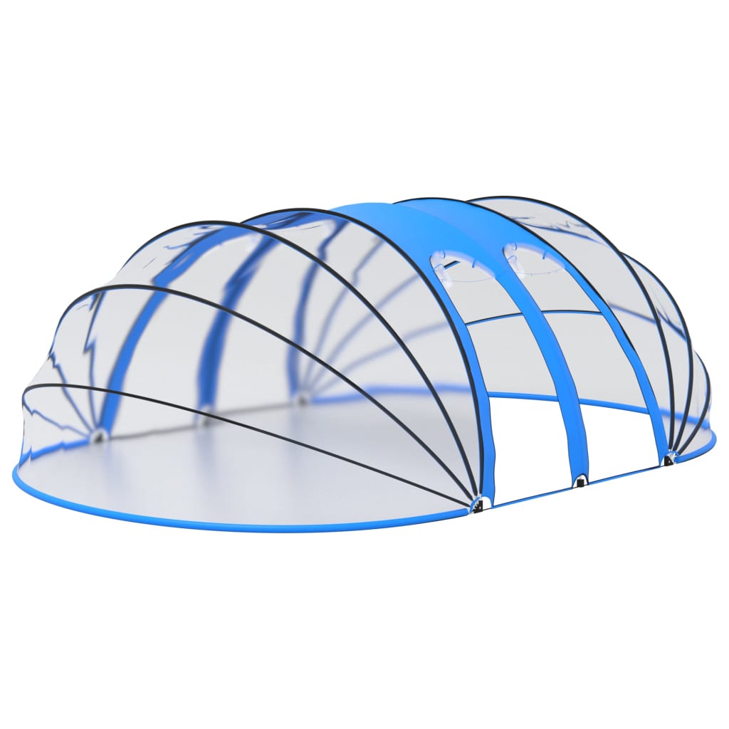 Cupolă pentru piscină, 620x410x205 cm, oval