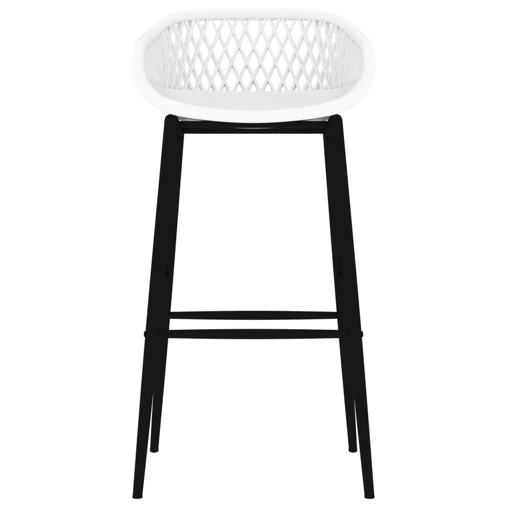 Set mobilier de bar, 5 piese, negru și alb