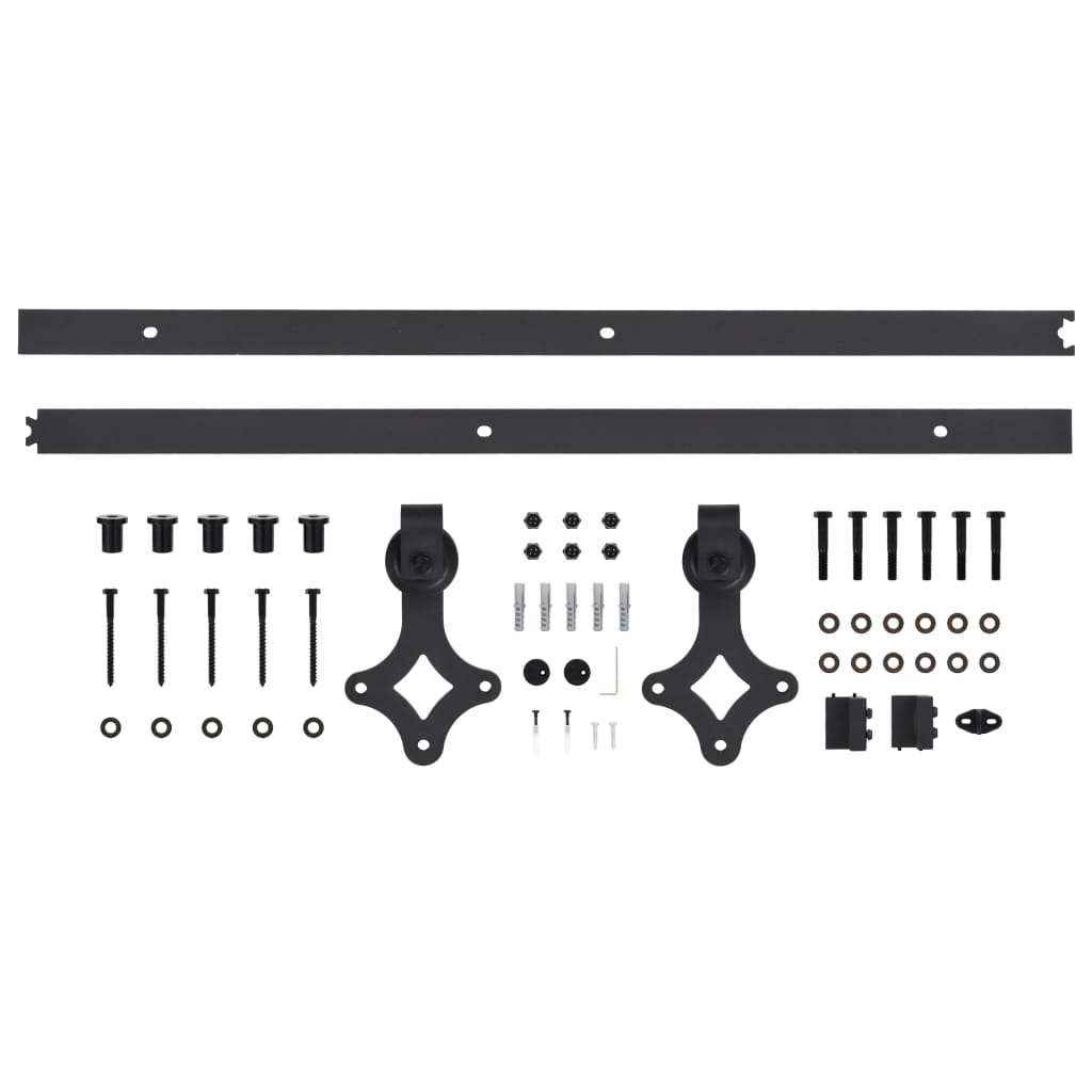 Ușă glisantă cu set feronerie, 80x210 cm, lemn masiv de pin