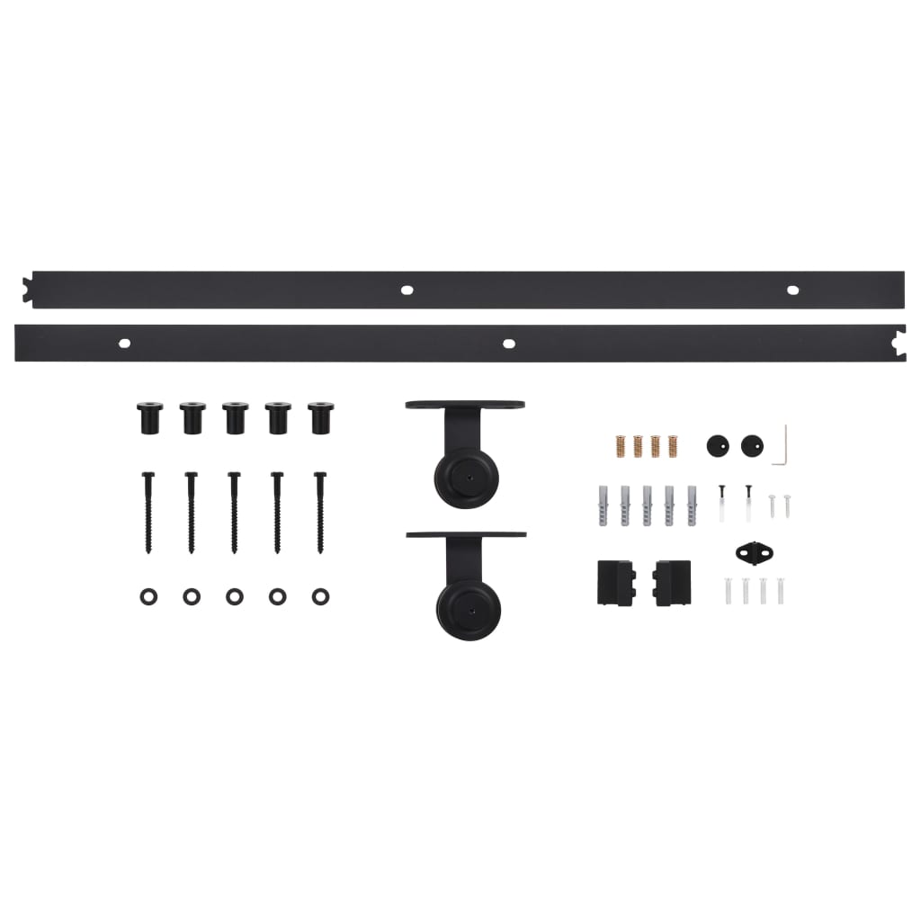 Ușă glisantă cu set feronerie, 80x210 cm, lemn masiv de pin