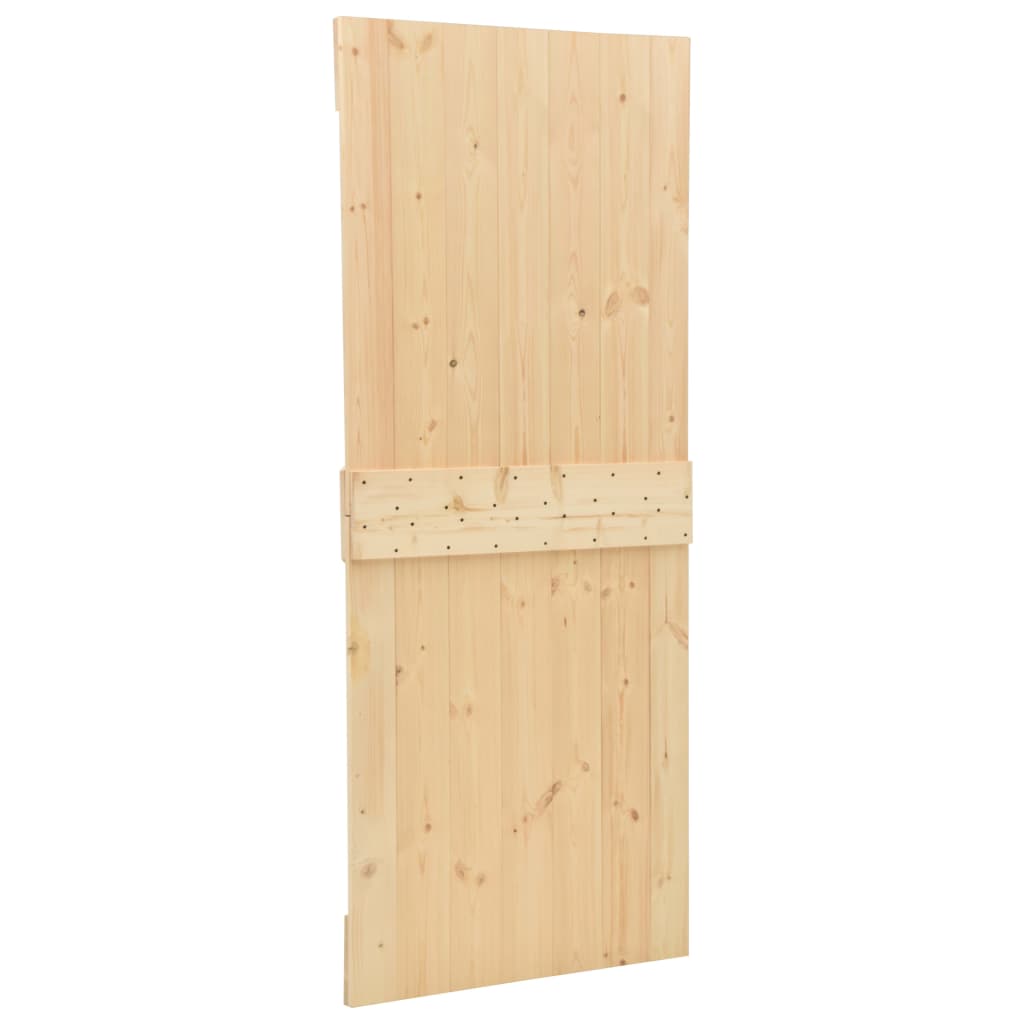 Ușă glisantă cu set feronerie, 80 x 210 cm, lemn masiv de pin