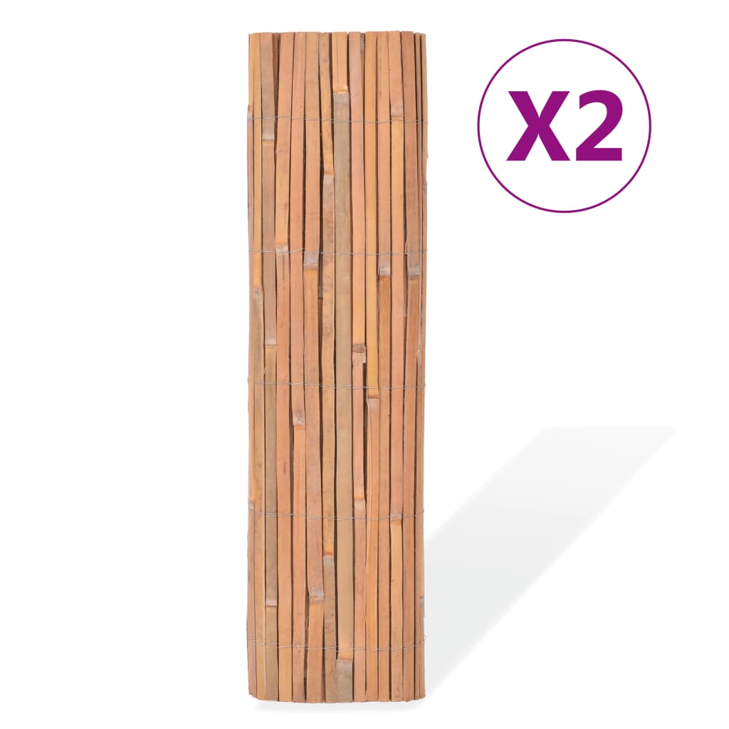 Garduri de bambus, 2 buc., 100 x 400 cm